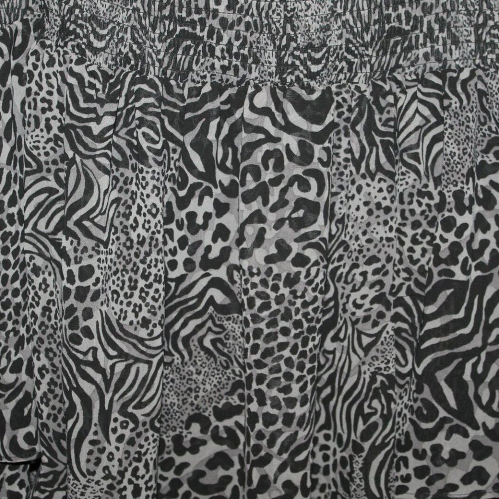 NWT Torrid Animal Print Off Shoulder Babydoll Tunic Top Plus Size 2X HW9871 - Picture 11 of 12